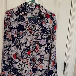 Express portofino Multicolor Floral Blouse size small